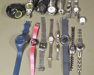 Lot #60 - Vintage Watch Lot Including Soleus GPS Cross Country Watch, Armitron Sport Watch & Various Quartz Mvmt Watches