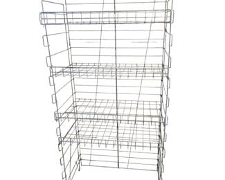Lot #129 - Heavy-Duty Chrome Wire Storage Rack Shelving Unit 4-Tier Industrial Organizer