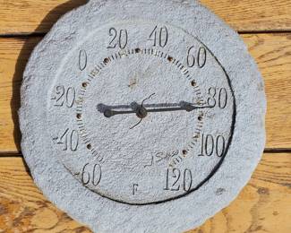 Lot #184 - James Sasso (Springfield) Poly Resin Outdoor Thermometer