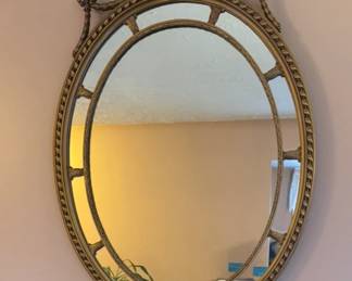 Antique Neoclassical Gilded Mirror