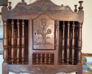 French Panettiere, wall mounted cabinet used in the 18th and 19th centuries to protect bread from children and rodents