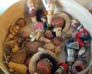 Vintage marionette puppet corks