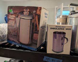 Coffee percolator and insulated mug