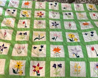 Oversized Oversized King quilt,  handmade  and signed.  