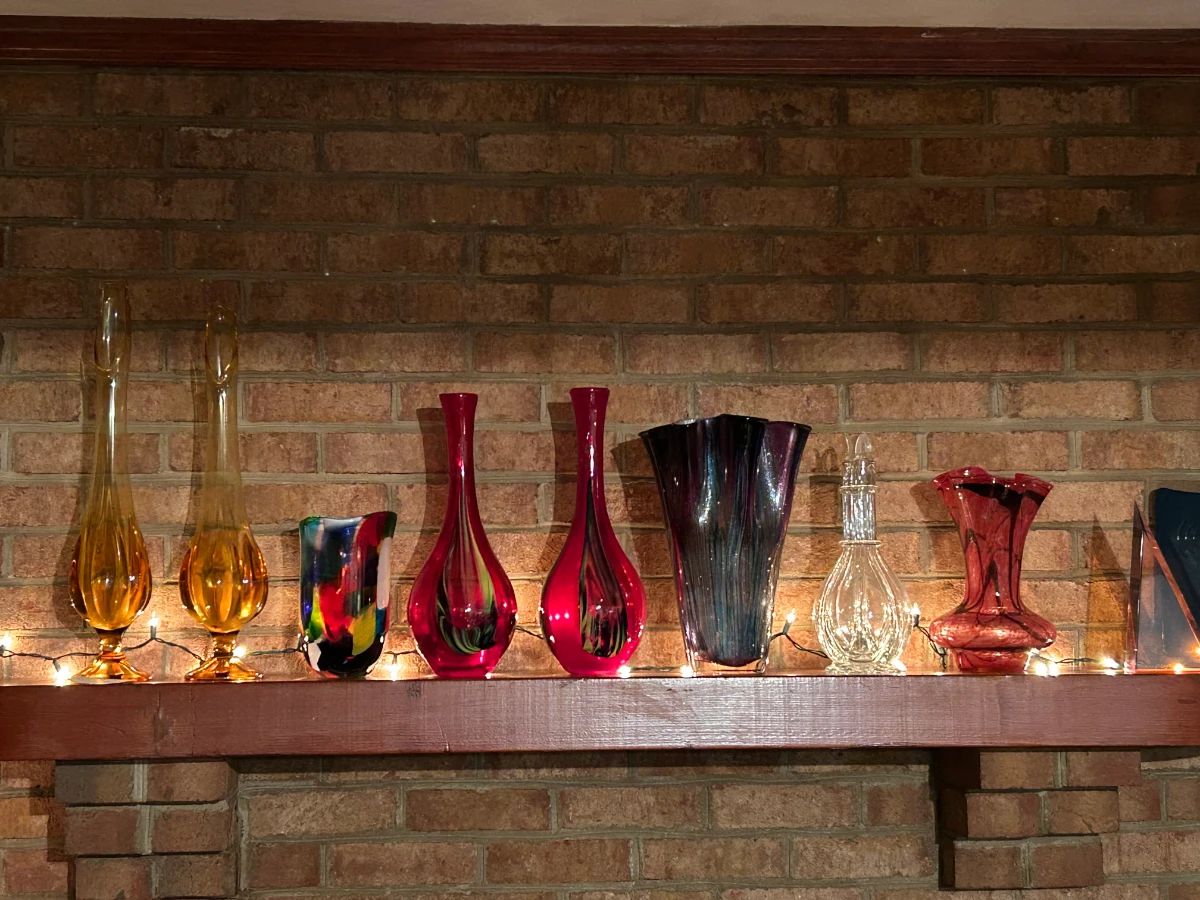 Multiple vintage vases 