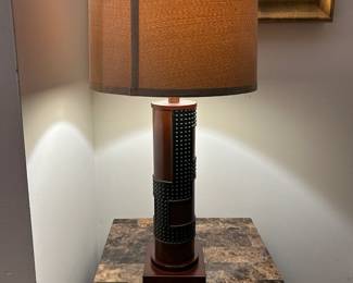 Set of wooden lamps (2)