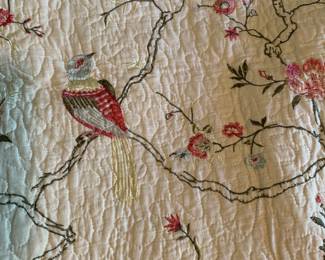 embroidered bedspread
