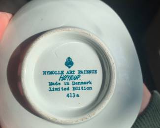 Danish Nymolle Art faience porcelain Hoyrup 