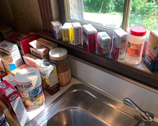 Vintage food and spices