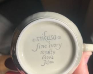 Never used set of vintage Mikasa Royalty -still has sale stickers from Cain-Sloan Department store 