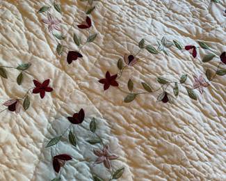 embroidered bedspread