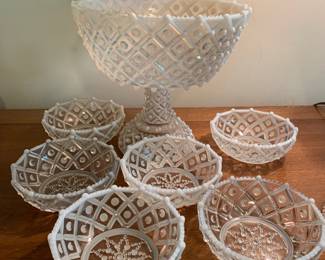 Moon stone opalescent berry set