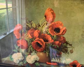 large poppy wall art