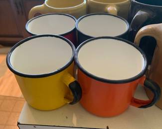enamel coffee mugs