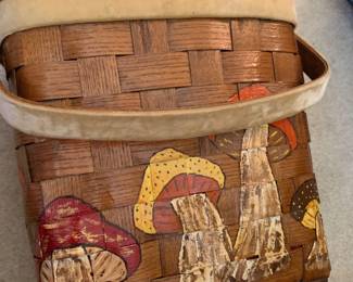 vintage basket style purse