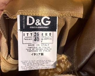 Dolce and Gabbana designer clothing