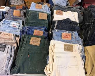 Vintage Levi’s  and designer jeans