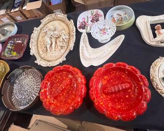 Vintage retro ashtrays 