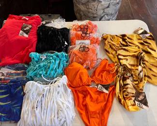New old stock bathing suits and sheer toos