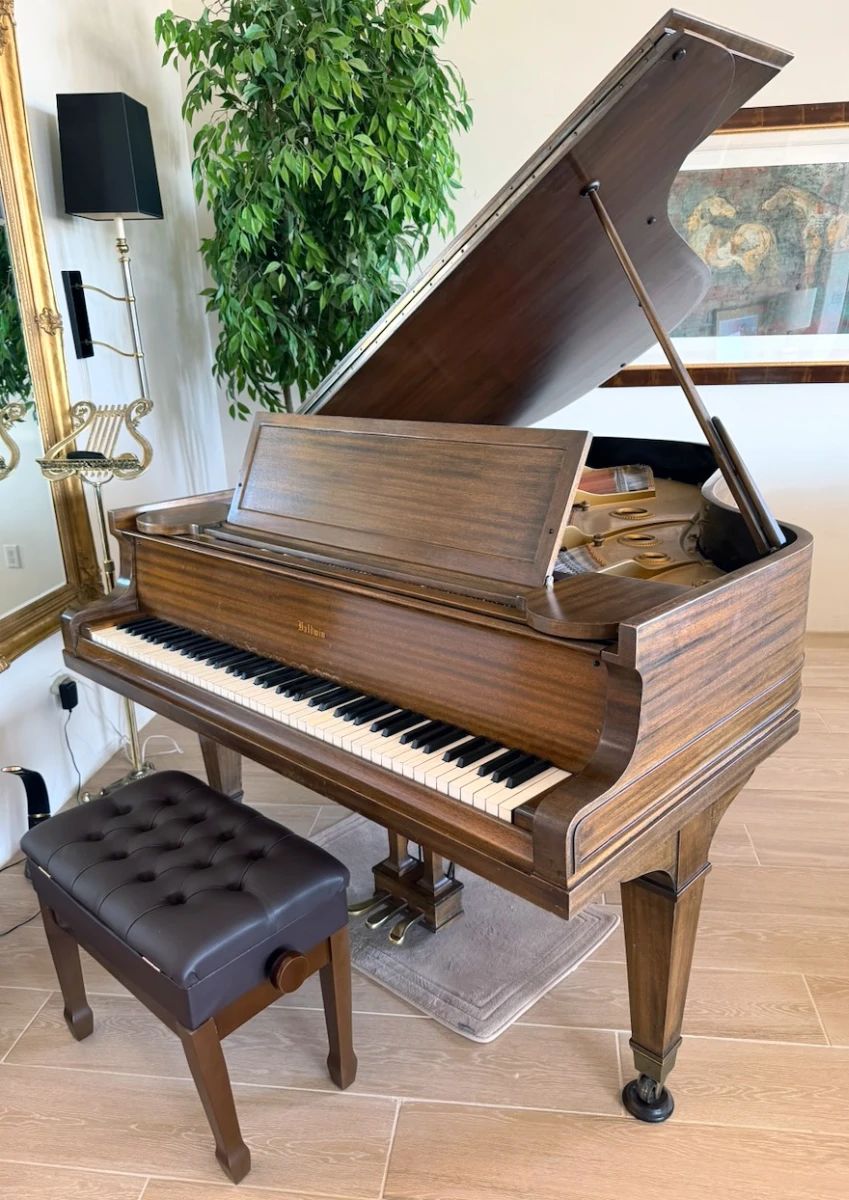 Baldwin Grand Piano Model R, in mahogany finish, serial #61340