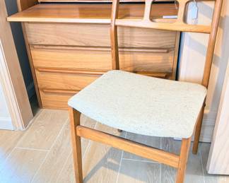 Mid-century modern desk + chair