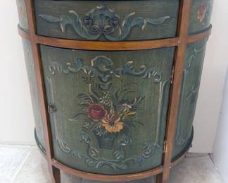 Half-moon cabinet