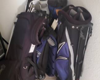 Ping set men's and 2 empty blue G bags