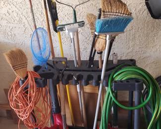 2 row garage tall tool organizer 