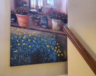 Tall canvas for stairway wall 72"hx48"w