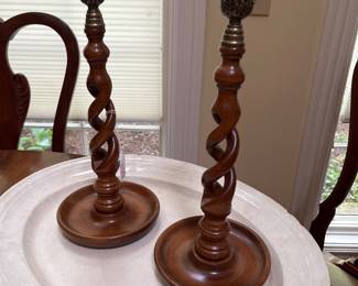 Barley twist candlesticks