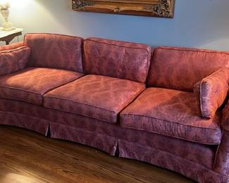 Vintage raw silk sofa