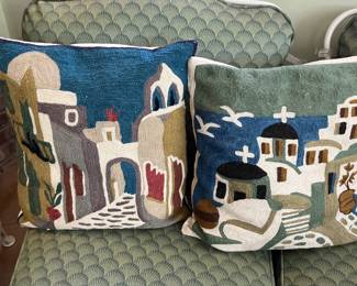 Huge collection of decorative pillows