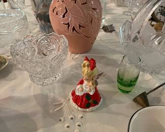 Vintage Lefton Christmas girl
