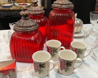 Canisters and pretty cups