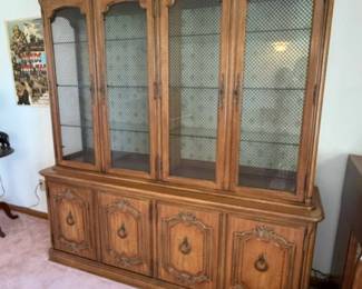 Thomasville China Cabinet/Hutch - 2 pieces