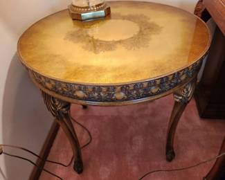 top of round end table