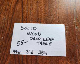 drop leaf card