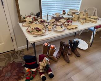 Apple Pottery, Cowboy boots, Christmas