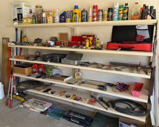 Tools, Chemicals, lots of things men love to see in their garage