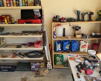 Drills, lights, chemicals...