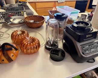 Ninja without the glass blender, Glass pumpkin lights