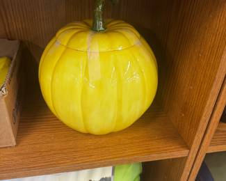 Ceramic Pumpkin Jar