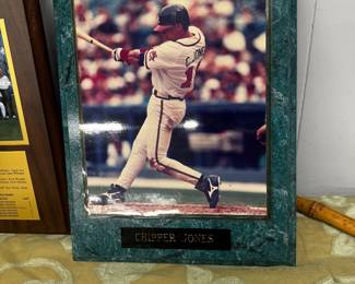 Atlanta Braves Chipper Jones Plaque