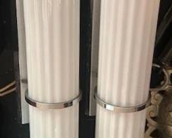 Vintage Art Deco style wall sconces.