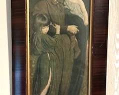 Reproduction of "In the Garden" print (original artist George de Forest Brush)