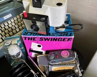 Vintage "The Swinger" camera.