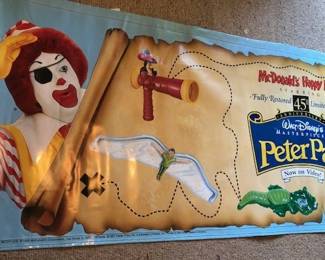 8' McDonald's Happy Meal "Peter Pan" promotional banner, 1998.