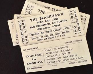 1960-1961 concert tickets.