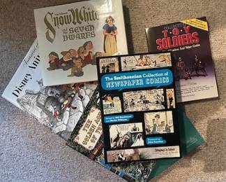 Disney books, comics and toy books.