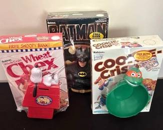 Vintage Ceral Box with popular cartoon characters (many more)